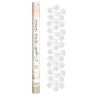 Confetti textile - Frunze de trandafir, alb