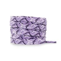Șireturile late cu imprimeu cu spini, o pereche - violet, 120 cm