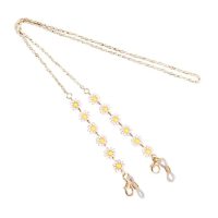 Lănțișor pentru ochelari - Margarete, alb