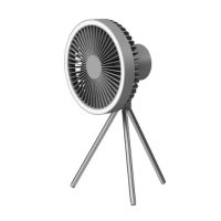 Ventilator portabil cu USB-C - Gri închis, iluminat