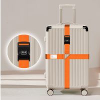 Curea de siguranță pentru valiză cu lacăt cu cod - Portocalie