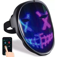 Masca LED programabilă cu încărcare USB