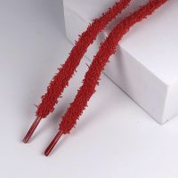 Șireturi din pluș, o pereche - Roșii, 120 cm