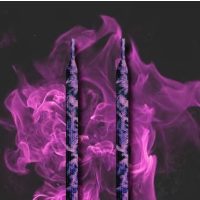 Șireturi cu imprimeu fumos, un set - Violet, 120 cm