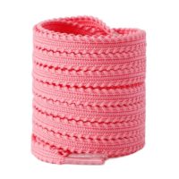 Șireturi texturate, un set - Roz, 120 cm