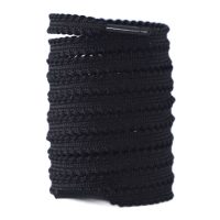 Șireturi cu textură, o pereche - Negre, 120 cm