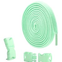 Șireturi elastice cu cataramă, o pereche - Menta, 100 cm