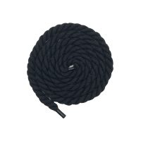 Șireturi rotunde - extra forte, o pereche - Negru, 120 cm