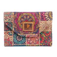 Pungă din plută pentru carduri - Mandala