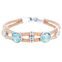 Ramă din plută cu două decorațiuni - Cu gresie albastră