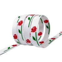 <b>Șireturi late cu imprimeu alb, un pereche - Alb, 120 cm</b>