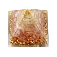 Piramida Orgone - Piramida dragostei Rose Quartz