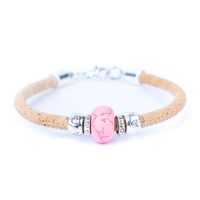 Ramă din plută cu brioșă - Roz