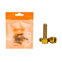 Șuruburi din titan pentru ghidon M5x18 mm, set de 6 buc. - Aurii