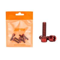 Șuruburi din titan pentru ghidon M5x18 mm, set de 6 buc. - Roșii