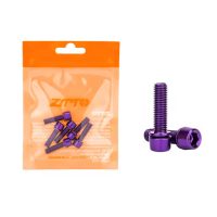 Șuruburi din titan pentru ghidon M5x18 mm, set de 6 buc. - Violet