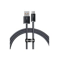 Cablul de alimentare Baseus USB-A la USB-C 100W - 1 metru, gri