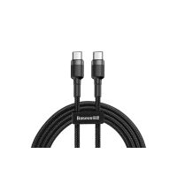 Cablul de alimentare Baseus USB-C la USB-C 60W - 1 metru, gri închis