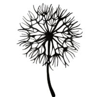 Decorație metalică pentru perete 29 cm - Păpădie