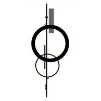 Decorație metalică pentru perete 40 cm - Orbis