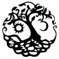 Decorație metalică pentru perete 29 cm - Copacul mistic