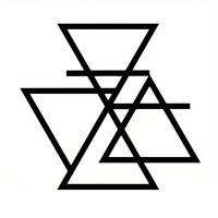 Decorație de perete din metal 40 cm - Triunghi