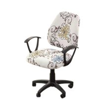 Set huse elastice pentru scaune de birou, 2 bucăți - Flori