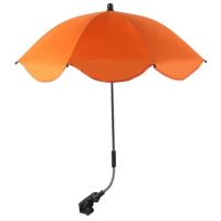 Umbrelă ajustabilă cu protecție UV și prindere pe cărucior - Portocalie