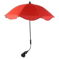 Umbrelă ajustabilă cu protecție UV și prindere pe cărucior - Roșie