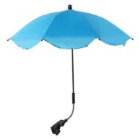 Umbrelă ajustabilă cu protecție UV și prindere pe cărucior - Albastru deschis