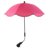 Umbrelă ajustabilă cu protecție UV și prindere pe cărucior - Roșu închis