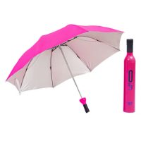 Umbrelă pliabilă cu protecție UV în formă de sticlă - Violet închis