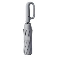 Umbrelă automată cu protecție UV și clips - Gri