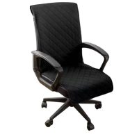 Husă universală matlasată pentru scaun de birou - Negru, mărimea L