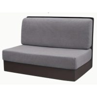 Husă universală elastică pentru canapea - Fleece gri deschis, 2 piese