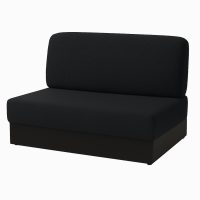 Husă universală elastică pentru canapea - Fleece negru, 2 piese