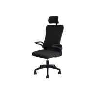 Set de 2 huse pentru scaune de birou - Negru