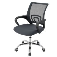 Husă pentru scaun de birou din catifea - Gri, L