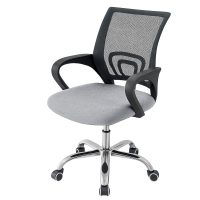 Husă pentru scaun de birou din catifea - Gri deschis, XL