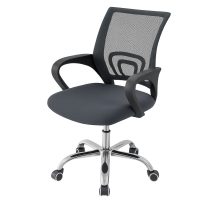 Husă pentru scaun de birou din catifea - Gri, XL