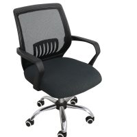 Husa de fleece pentru scaun de birou - Negru