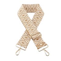 Curea Intercambiabilă pentru Geantă - Țesut Bej, Clip Auriu