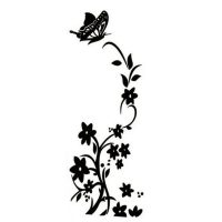 Decorațiune autoadezivă – Flori cățărătoare