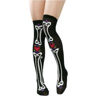 Cizme de Halloween până la genunchi - Negre