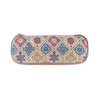 Etui din plută pentru ochelari - Mozaic roz