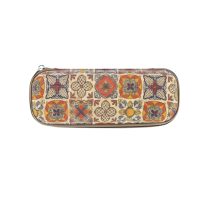 Etui din plută pentru ochelari - Ornamete portocalii