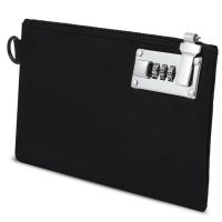 Borsetă de siguranță cu lacăt - Neagră