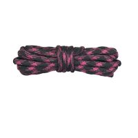 Sireturi de trekking pentru pantofi, o pereche - Roz-negru, 120 cm