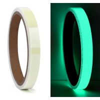 Bandă adezivă luminescentă - Verde, 1 cm