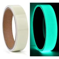 Bandă adezivă luminescentă - Verde, 2 cm